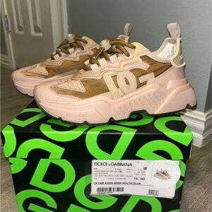 Dolce & Gabbana WOMEN Sneakers in Pink and Tan